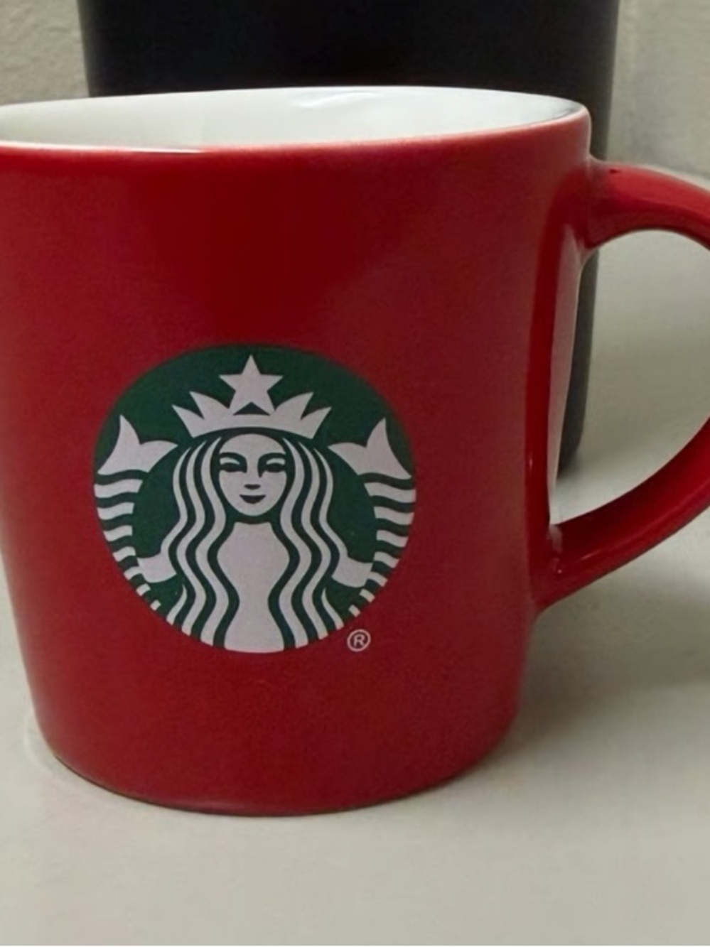 Starbucks Red Ceramic Logo Coffee Mug